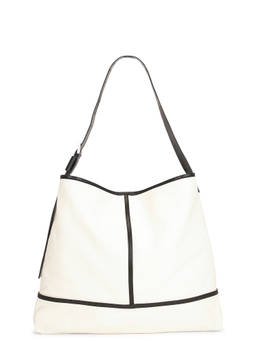 ALLSAINTS - Asha Canvas Shoulder Bag Off White