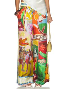 Alemais - Mlak Women's Drawstring Wide-Leg Palazzo Pants Multi-Color