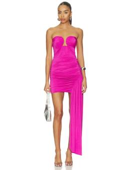 Amanda Uprichard - Davina Women's Strapless Ruched Bodycon Mini Dress Pink