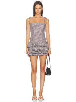 Amanda Uprichard - Lauraline Women's Sleeveless Boned Bodice Romper Multi-Color