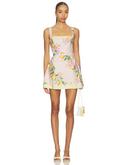 Amanda Uprichard - Judie Women's Floral Print Belted Romper Yellow