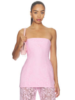 Amanda Uprichard - x REVOLVE Women's Strapless Lace Tunic Pink