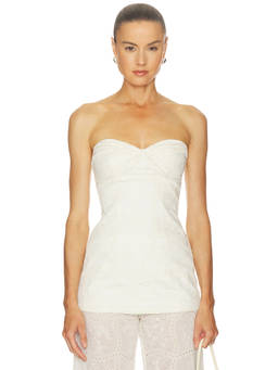 Amanda Uprichard - Soho Women's Strapless Lace Tunic Off White