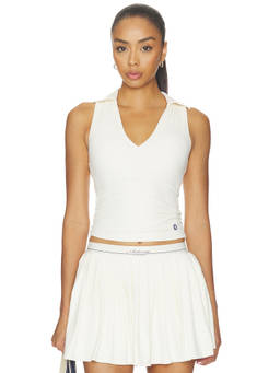 Astoria - Polo Women's Padded Shelf-Bra Nylon Tankini Top Cream