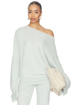 Aya Muse - Azula Women's One Shoulder Extended Sleeve Top Green