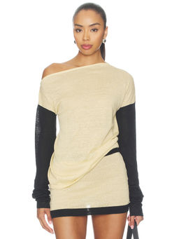 Aya Muse - Mirae Women's Off Shoulder Slouch Fit Top Black