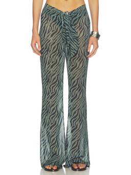 Bananhot - Tommy Women's Sheer Tie-Up Beachwear Pants Green