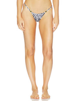 Bananhot - Emi-lynn Women's Zebra Print Pull-On Bikini Bottom Savannah