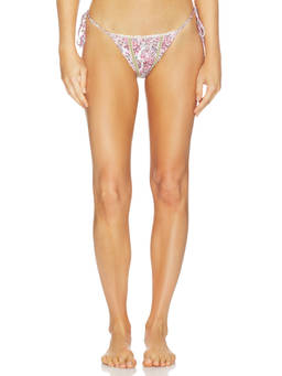 Bananhot - Luna Moon Women's Side Tie Paisley Bikini Bottom Multi-Color