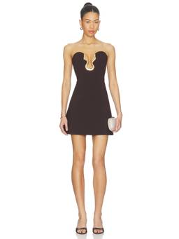 Bardot - Venya Hourglass Women's Strapless Hardware Mini Dress Brown