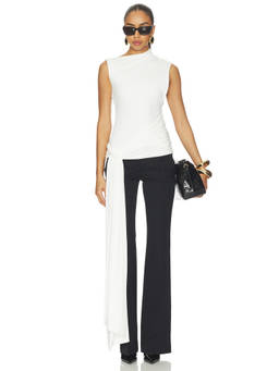 Bardot - Jordan Women's Sleeveless Wrap Tie Longline Top White