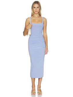 Bec + Bridge - Karina Tuck Women's Sleeveless Square Neck Midi Dress Periwinkle
