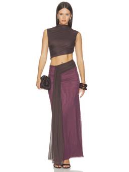 Bec + Bridge - Conni Women's Asymmetrical Cut-Out Maxi Dress Purple