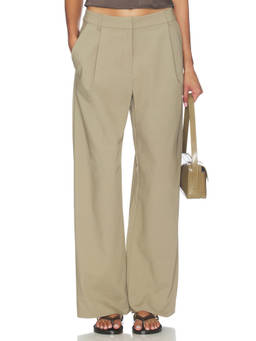 Bec + Bridge - Grayson Women's High-Waist Wide-Leg Trousers Sage