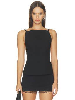 Bec + Bridge - Mor Women's Backless Strap Detail Top Black