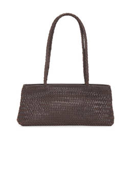 Bembien - Naomi Leather Woven Shoulder Bag Brown