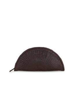 Bembien - Perla Woven Leather Clutch Brown