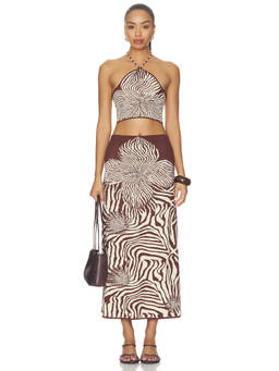 Bembien - Naomi Raffia Shoulder Bag Brown