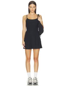 Beyond Yoga - Midweight Verve Women's Sleeveless Stretch Mini Dress Navy Blue
