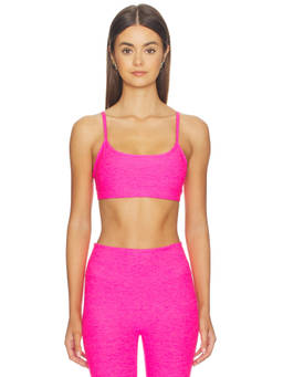 Beyond Yoga - Spacedye Women's Padded Pull-On Sports Bra Pink