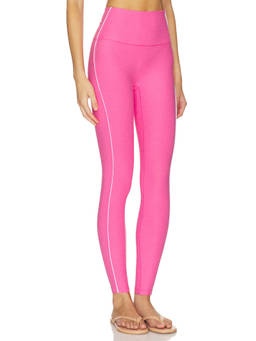 Beyond Yoga - Spacedye Women's High-Waist Stretch Jersey Leggings Pink
