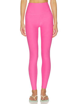 Beyond Yoga - Spacedye Women's High-Waist Midi Leggings Pink