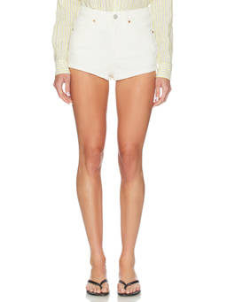 BLANKNYC - Women's High-Waist Stretch Denim Shorts White