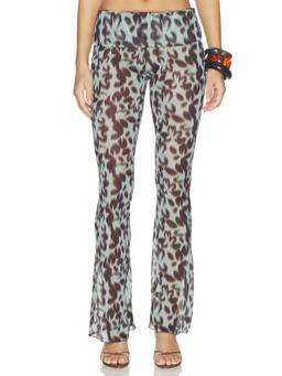 Benni - Marnie Women's Elastic Waist Flared Palazzo Pants Multi-Color
