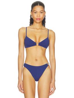 Bond Eye - Carly Women's Reversible Unpadded Bikini Top Indigo