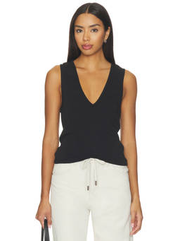 BARELOOM - Canyon Women's Sleeveless Deep V-Neck Tank Top Black