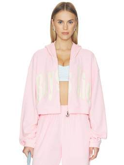 Boys Lie - All Star Alex Women's Zippered Logo Zip-Up Hoodie Pink