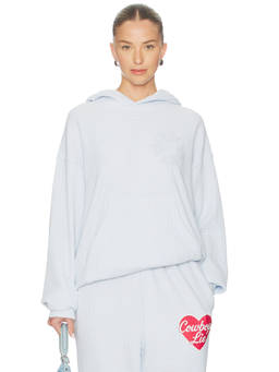 Boys Lie - Cowboys Lie Women's Relaxed Graphic Pullover Hoodie Blue