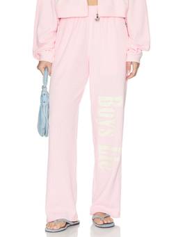 Boys Lie - All Star Alex Women's Elastic Waist Wide-Leg Palazzo Pants Pink