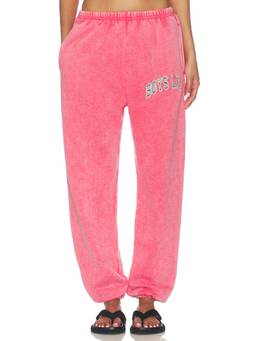Boys Lie - Game Changer Women's Elastic Waist Fleece Sweatpants Red