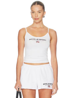 Boys Lie - Sport Getti Women's Sleeveless Shoulder Straps Tank Top White