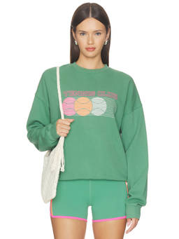 BEACH RIOT - Devyn Women's Oversized Graphic Sweatshirt Green