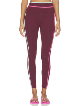 BEACH RIOT - Solara Women's High-Waisted Stretch Leggings Raspberry Bloom