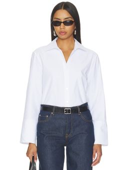 Brochu Walker - Eliana Women's Cotton Blend Button-Down Shirt White