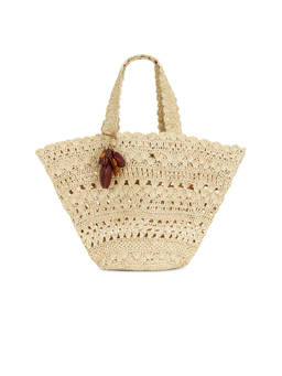 BTB Los Angeles - Palmer Woven Raffia Tote Bag Natural
