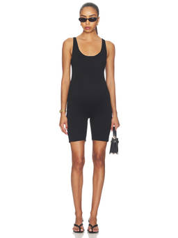 BUMPSUIT - Cindy Women's Stretch Jersey Scoop Neck Romper Black