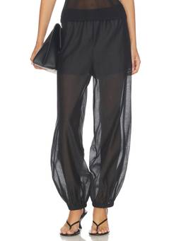 By Malene Birger - Lumas Women's Pull-On Elastic Waist Wide-Leg Palazzo Pants Black