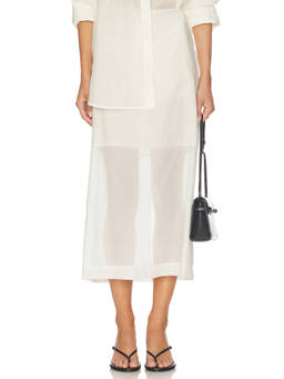 By Malene Birger - Esta Women's Organza Maxi Skirt Off White