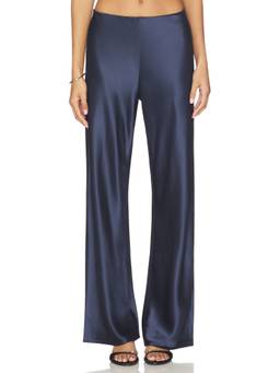 CAMI NYC - Bristol Women's Elastic Waist Wide-Leg Palazzo Pants Navy Blue