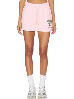 Casablanca - Tennis Club Women's Drawstring French Terry Shorts Pink