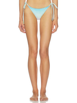 Casablanca - Beaded Women's Side Tie String Bikini Bottom Blue
