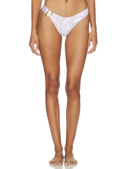 CINCIN - Corazon Moonstone Women's Gold Accent Bikini Bottom Pink