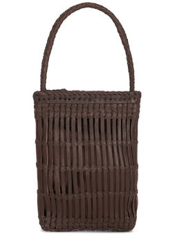 Casa Clara - Suvi Woven Leather Mini Bag Dark Cocoa