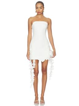 Acler - Sandia Women's Strapless Floral Applique Mini Dress Ivory