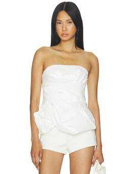 Acler - Dorval Women's Strapless Satin Top Ivory