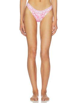 Camilla - Mini Regular Women's Rhinestone Embellished Bikini Bottom Pink